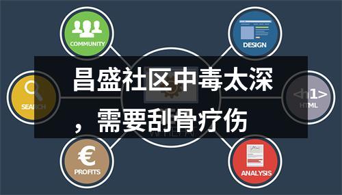 昌盛社区中毒太深，需要刮骨疗伤