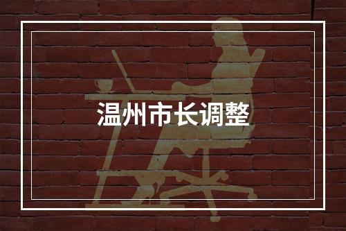 温州市长调整