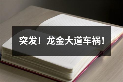 突发！龙金大道车祸！