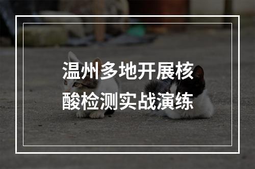 温州多地开展核酸检测实战演练