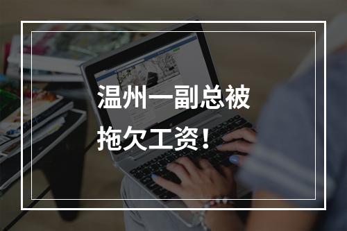 温州一副总被拖欠工资！