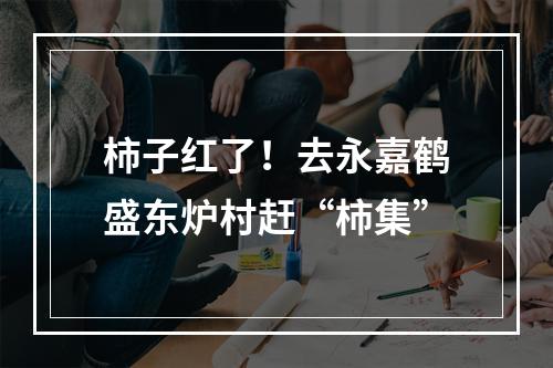 柿子红了！去永嘉鹤盛东炉村赶“柿集”