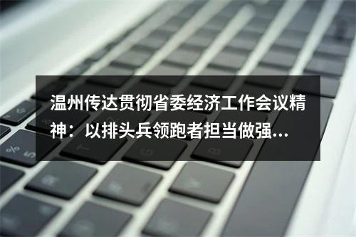 温州传达贯彻省委经济工作会议精神：以排头兵领跑者担当做强全省第三极