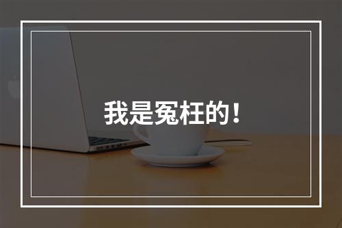 我是冤枉的！