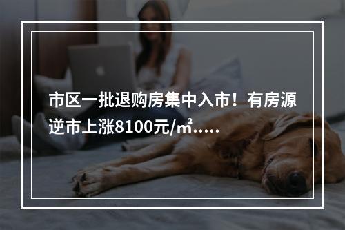 市区一批退购房集中入市！有房源逆市上涨8100元/㎡...