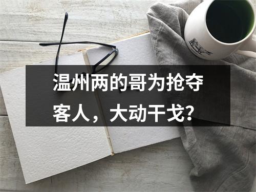 温州两的哥为抢夺客人，大动干戈？