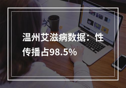 温州艾滋病数据：性传播占98.5%