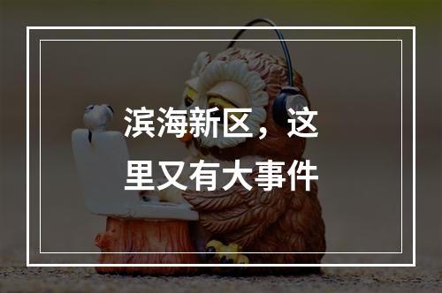 滨海新区，这里又有大事件