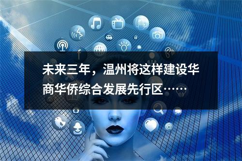 未来三年，温州将这样建设华商华侨综合发展先行区……