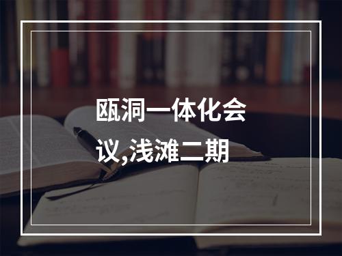 瓯洞一体化会议,浅滩二期