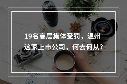 19名高层集体受罚，温州这家上市公司，何去何从？