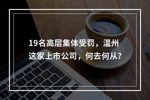19名高层集体受罚，温州这家上市公司，何去何从？