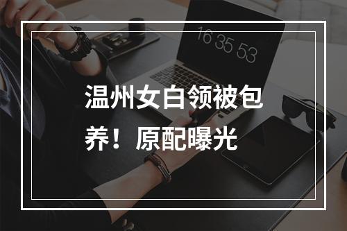 温州女白领被包养！原配曝光