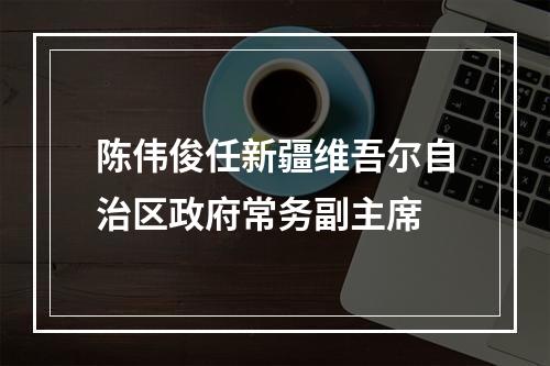 陈伟俊任新疆维吾尔自治区政府常务副主席