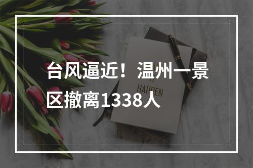 台风逼近！温州一景区撤离1338人