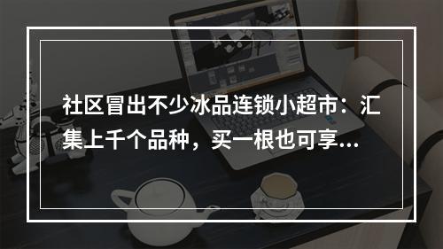 社区冒出不少冰品连锁小超市：汇集上千个品种，买一根也可享受会员价