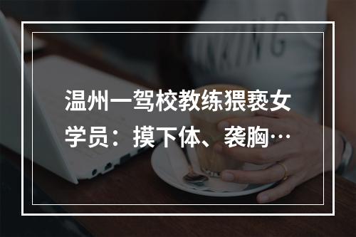 温州一驾校教练猥亵女学员：摸下体、袭胸…