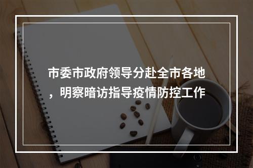 市委市政府领导分赴全市各地，明察暗访指导疫情防控工作