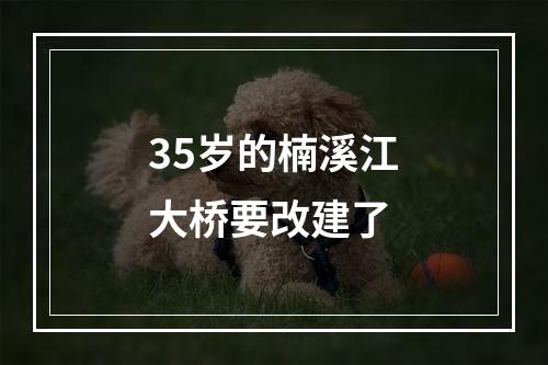 35岁的楠溪江大桥要改建了