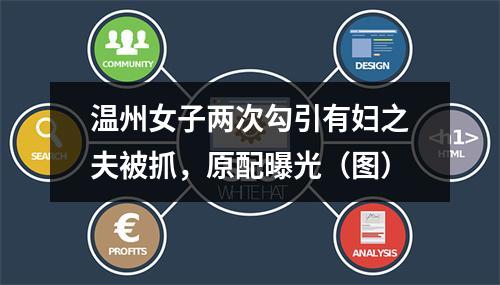 温州女子两次勾引有妇之夫被抓，原配曝光（图）