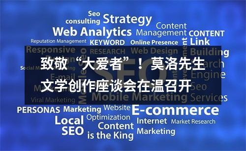 致敬“大爱者”！莫洛先生文学创作座谈会在温召开