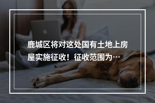 鹿城区将对这处国有土地上房屋实施征收！征收范围为…