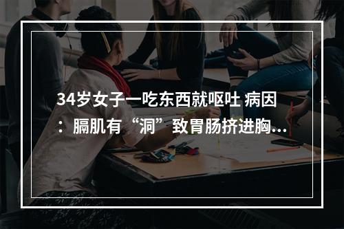 34岁女子一吃东西就呕吐 病因：膈肌有“洞”致胃肠挤进胸腔