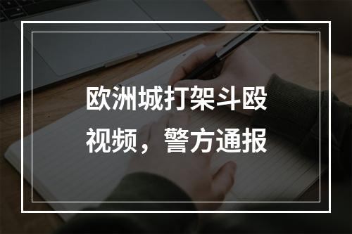 欧洲城打架斗殴视频，警方通报