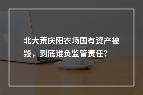 北大荒庆阳农场国有资产被毁，到底谁负监管责任？