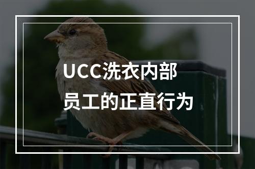 UCC洗衣内部员工的正直行为