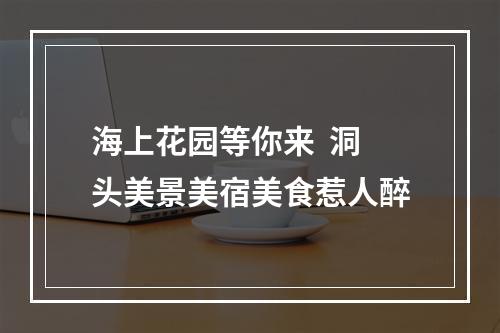 海上花园等你来  洞头美景美宿美食惹人醉