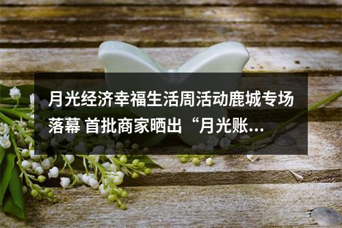 月光经济幸福生活周活动鹿城专场落幕 首批商家晒出“月光账本”