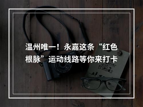温州唯一！永嘉这条“红色根脉”运动线路等你来打卡