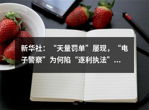 新华社：“天量罚单”屡现，“电子警察”为何陷“逐利执法”争议