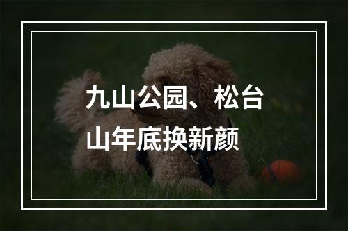 九山公园、松台山年底换新颜