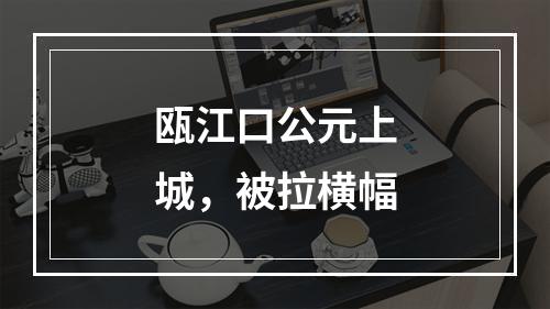 瓯江口公元上城，被拉横幅
