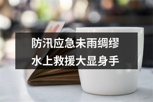 防汛应急未雨绸缪 水上救援大显身手