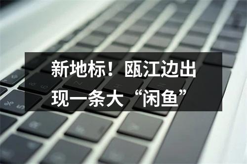 新地标！瓯江边出现一条大“闲鱼”