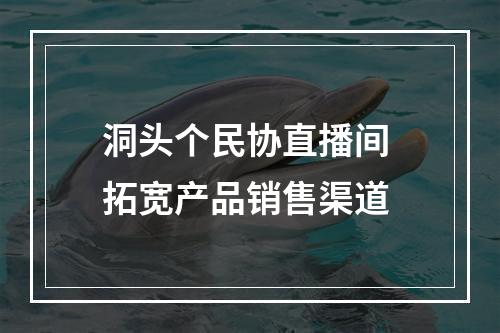 洞头个民协直播间 拓宽产品销售渠道