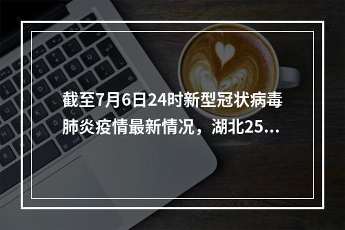 截至7月6日24时新型冠状病毒肺炎疫情最新情况，湖北25例