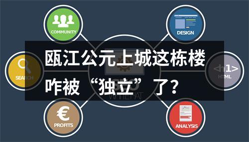 瓯江公元上城这栋楼咋被“独立”了？