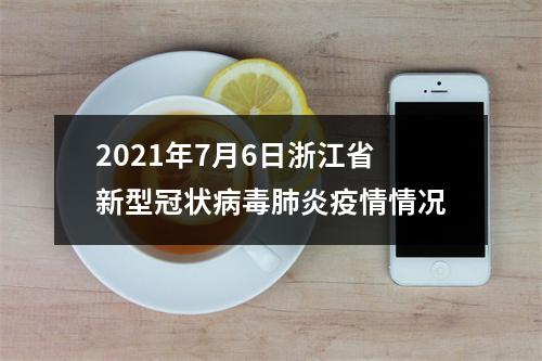 2021年7月6日浙江省新型冠状病毒肺炎疫情情况