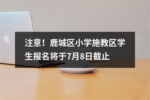注意！鹿城区小学施教区学生报名将于7月8日截止