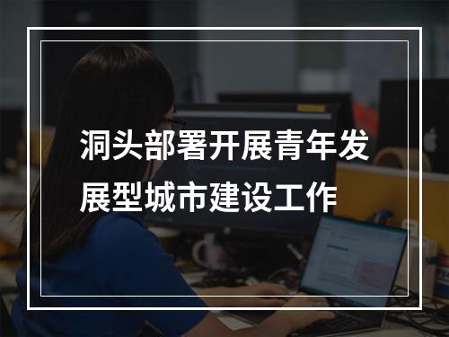 洞头部署开展青年发展型城市建设工作