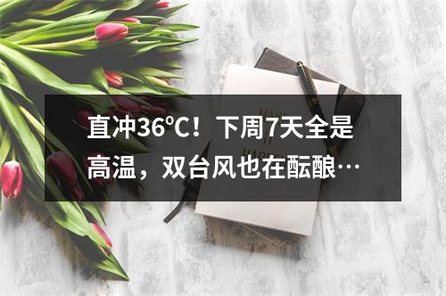 直冲36℃！下周7天全是高温，双台风也在酝酿…