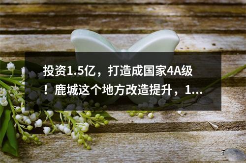 投资1.5亿，打造成国家4A级！鹿城这个地方改造提升，12月底完工