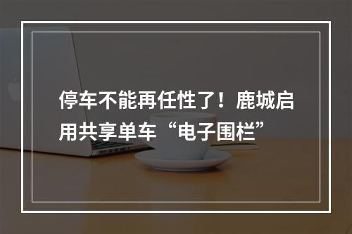 停车不能再任性了！鹿城启用共享单车“电子围栏”