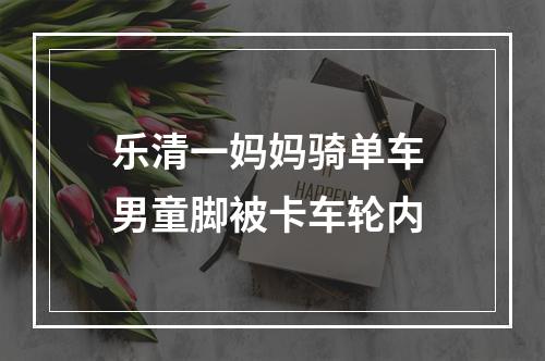 乐清一妈妈骑单车 男童脚被卡车轮内