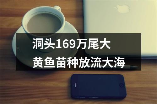 洞头169万尾大黄鱼苗种放流大海
