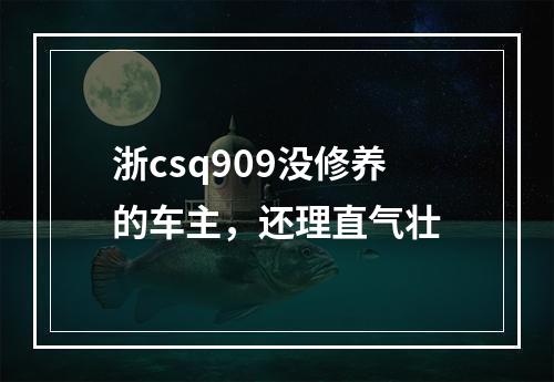 浙csq909没修养的车主，还理直气壮